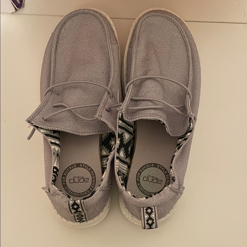 HEYDUDE Wendy Grey Taping Size 5